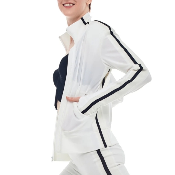 NORMA KAMALI Striped Jacket - Picture 4 of 10